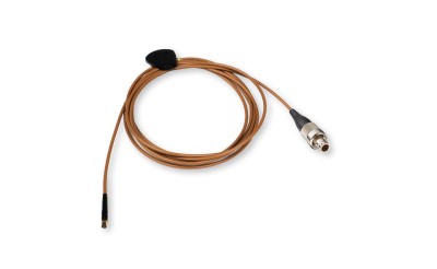 Microphone Cable for Headset S2 Connector, Brown, 3-pin LEMO