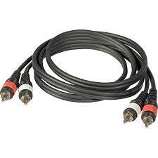 Hilec Assembled cable signal, 2xRCA+2xRCA 1,0m