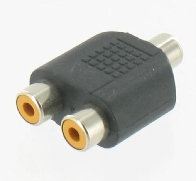 Adapter RCA/RCA - Adapter 2xRCA female/female (2pc)