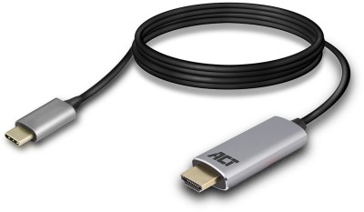 ACT USB-C to HDMI male connection cable 4K, Zip Bag