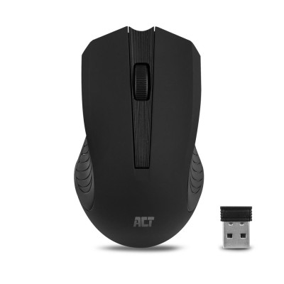 ACT Wireless Mouse, USB nano receiver, 1000 dpi, black