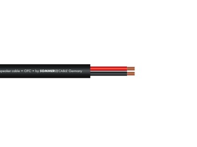 SOMMER CABLE Speaker cable 2x2,5 100m bk FRNC