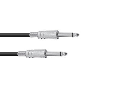 OMNITRONIC Jack cable 6.3 mono 1m bk