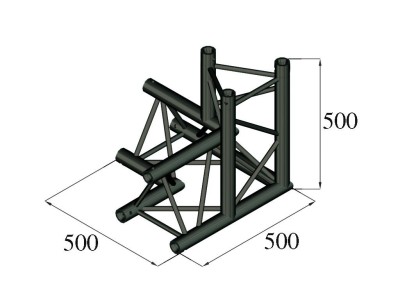 ALUTRUSS TRILOCK S-PAL-34 3-Way Corner \/ left