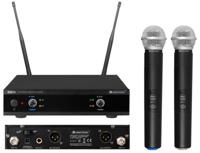 OMNITRONIC UHF-E2 Wireless Mic System 527.5/529.7MHz