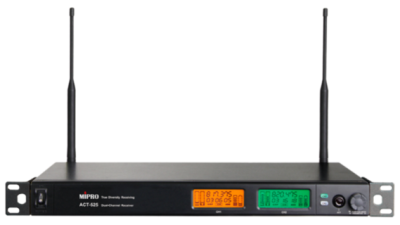 MiPro - ACT-525 - Full-Rack Dual-Channel True-Diversity Receiver, 24MHz, Antenna Divider, PC-Control, Optional Dante interface available