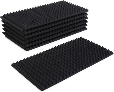 Auralex 2 inch Studiofoam Pyramid, 12-Pack 12-61x61cm panel, Charcoal