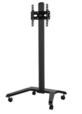 Universal Flat Screen Trolley (VESA 600 x 400) - 1.7m Column - Black