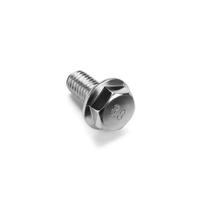 M8 x 30 Screw with Gear Rim, Galvanized Steel