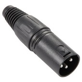 XLR Plug male black