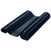 Fine Rib Rubber Mat Black 1 x 8 m