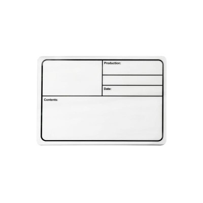 Tour Label plastic white magnetic 177x127mm