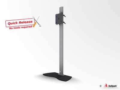 L&S5 Flat panel floor stand Quick Release, 1800mm, max. 55", max. 60kg