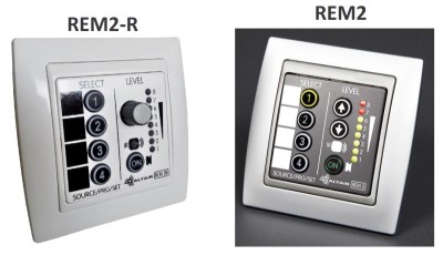 Wall control panel for MAP Processors. Dark Grey/Black. PHOENIX connectors inclu