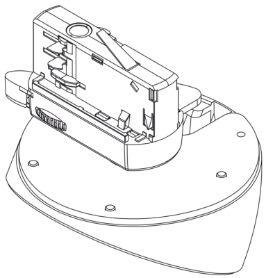 Audac RMA45A/B - Light track adapter mount for ATEO4 - Smart 3-Phase Track Black version