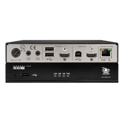 ADDERlink XDIP AV & USB extender set over IP. Max. extension distance: 100 m