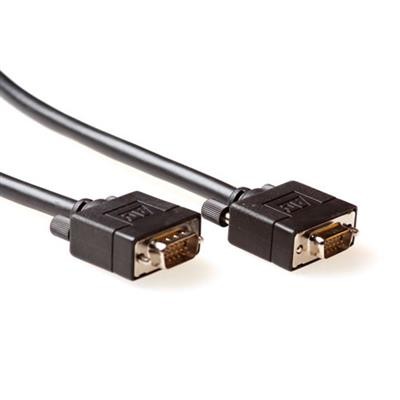 Ultra High Performance VGA connection cable male-male with molded hoods. Length: