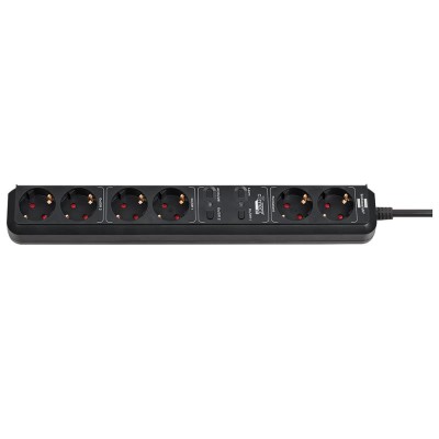 Brennenstuhl Smart, power distribution unit, 6 sockets, 1.5m, black