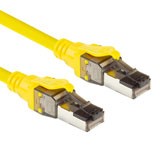 ACT Yellow 1 meter SFTP CAT8 patch cable snagless with RJ45 connectors