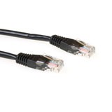 CAT5E U/UTP patch cable black, Length: 3,00 m