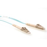 ACT 17m LSZH Multimode 50/125 OM3 fiber patch cable duplex with LC connectors