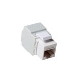 Keystone jack unshielded RJ-45 Tool Free, Type: CAT5E White