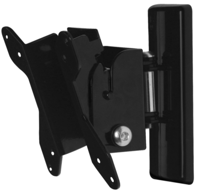 Flat Screen Wall Mount with Tilt & Swivel (VESA 100)  Black