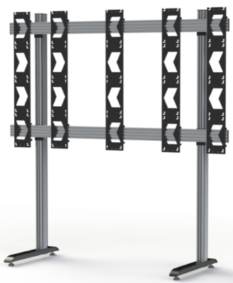 Floor Stand for Unilumin UpanelS 4x4 DVLED Videowalls Black & Silver