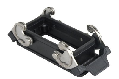 16 Pole Chassis Open Bottom with Clips Black Housing