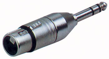 3P XLR F/Jack stereo M Adapter