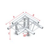 Corner 90› down L, apex up Pro-30 Triangle G Truss