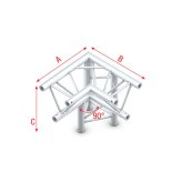 Corner 90› down R, apex down Pro-30 Triangle G Truss