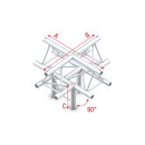 Cross + down 5-way, apex up Pro-30 Triangle G Truss