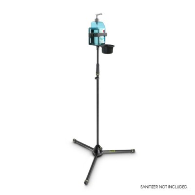 Gravity 4321 DIS 01 b Height-adjustable Disinfectant Stand Tripod with universal Holder Black