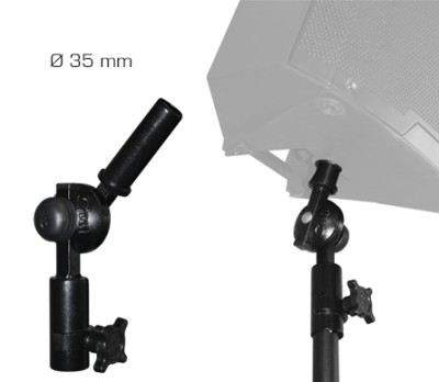 TILTING SPEAKER ADAPTOR (WIDE RANGE OF TILT ADJUSTMENT) FOR SPEAKER STANDS WITH