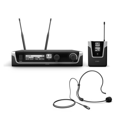 Wireless Microphone System with Bodypack and Headset - 823 ƒ?? 832 MHz + 863 ƒ??