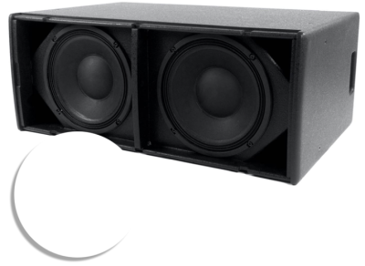 2x10" SUBWOOFER WHITE w.HANDLES