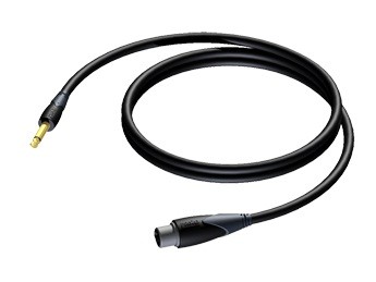 (5)Loudspeaker cable - 6.3 mm Jack male - XLR female 10 meter
