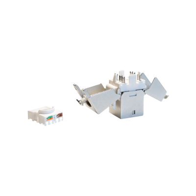 (25)Keystone CAT6A shielded jack idc termination 180ø Shielded