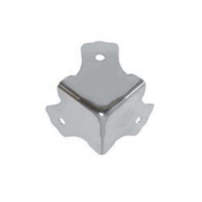 platte hoek 40mm, R2, - nikkel - prijs per 1 stuk - flat corner 40mm, R2, - nickel - price per piece