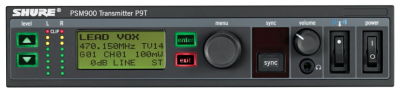 Transmitter with removable antenna 470-506 MHz