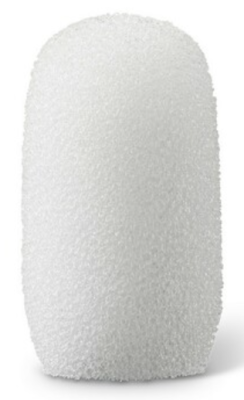 FOAM WINDSCREEN, WHITE, QTY. 5