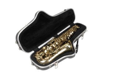 Alto Sax Case - Black - Custom Foam