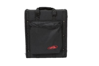 4U Soft Rack Case, Steel Rails - Black - Empty