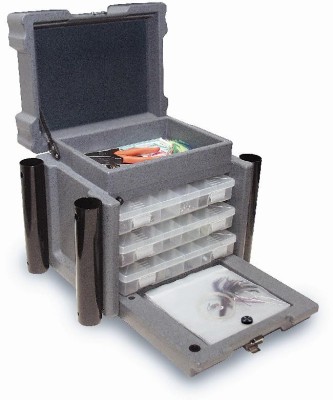 Small Roto Molded Tackle Box - GREY