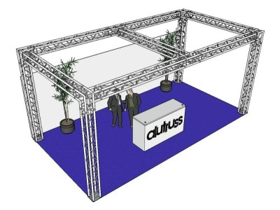 ALUTRUSS Truss set QUADLOCK 6082 rectangle 7,71x4x3,5m (WxDxH)