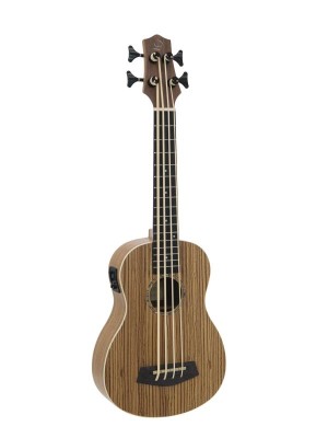 DIMAVERY UK-700 Bass Ukulele, Zebra