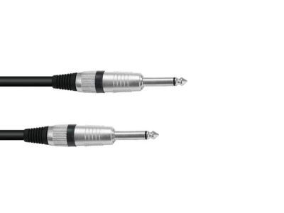 OMNITRONIC Jack cable 6,3 mono 1m bk ROAD