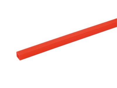 EUROLITE Tubing 10x10mm red UV-active 2m