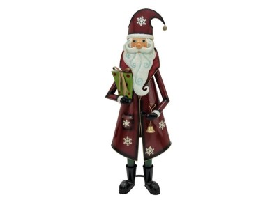 EUROPALMS Santa Claus, Metal, 150cm, red